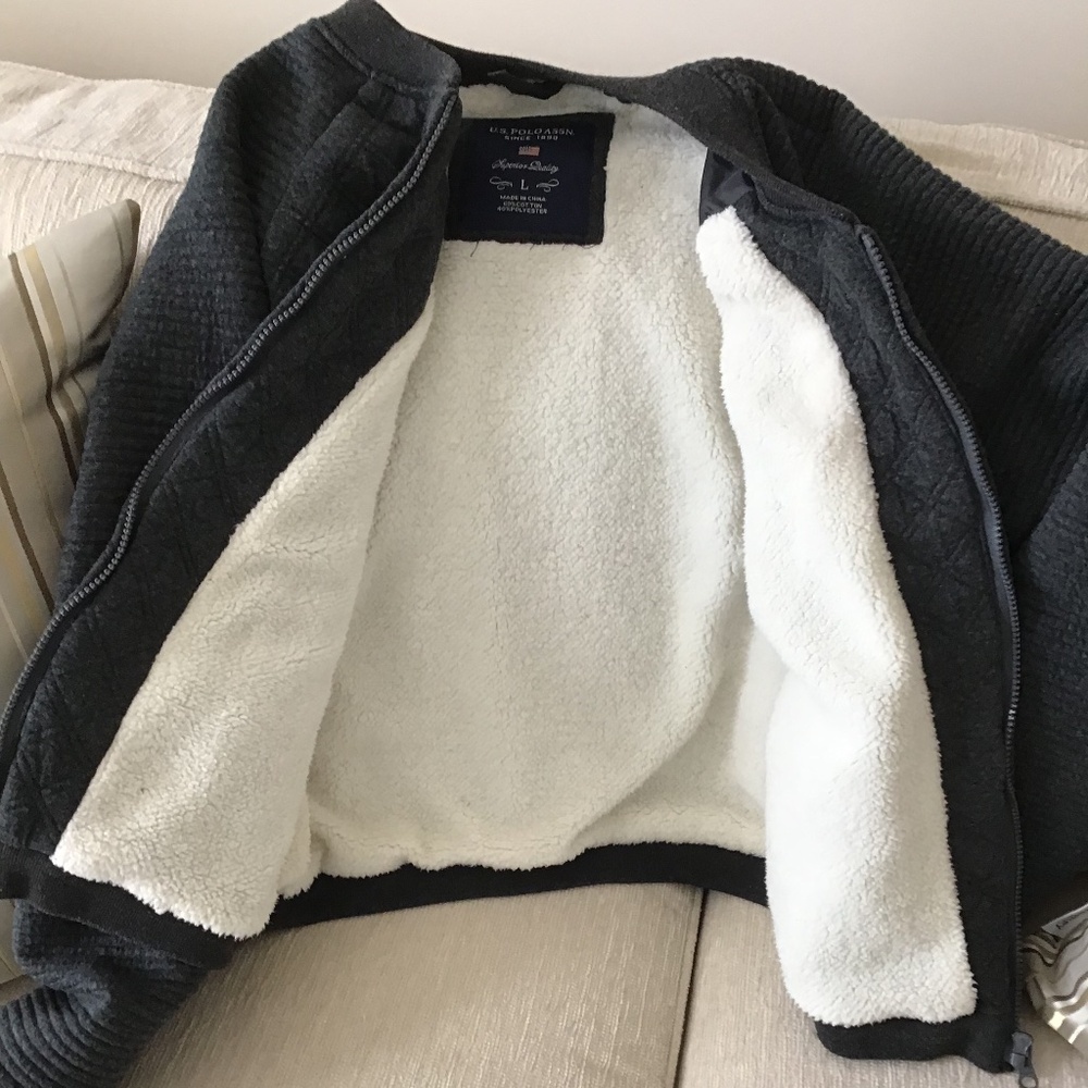 U.S. POLO ASSN. ZIP SWEATER-JACKET WOMENS - Picture 5 of 16